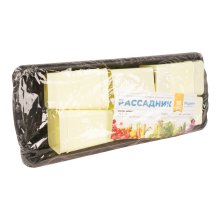 Набор для рассады (ящик 450х190х110 мм.+10 горшков/0,4л) черный Дом и Дача РАДИАН