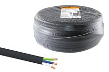 НАРЕЗКА Кабель ВВГ-П нг А-LS 3х4 ок N-0,66 ГОСТ (100м) TDM