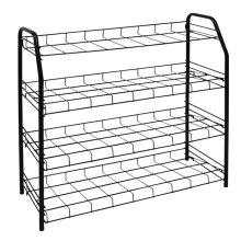 Этажерка 4-х ярусная для обуви низкая (660*280*700 мм.) НИКА (медный антик)