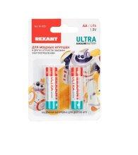 Элемент питания LR6 AA Alkaline 1,5V 2800 mAh REXANT (2 шт.)