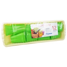 Набор для рассады (ящик 470х166х90 мм.+12 горшков/0,25 л.) цветной Дом и Дача РАДИАН