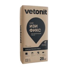 Клей плиточный для внутренних и наружных работ 25 кг. ИЗИ ФИКС ВЕТОНИТ