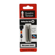 Набор бит №5 50 мм. PZ2хPZ2,PZ1xPZ3 Quadro Torsion набор 2 шт./карта