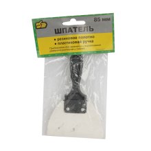 Шпатель  85 мм. резиновый, пластмассовая ручка (белый) ПРОМИС