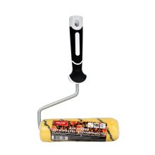 Валик в сборе 42*180 мм. полиакриловый тигровый ворс 11 мм. 2К ручка 8 мм. Black White DECOR