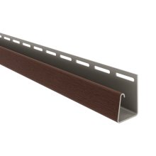 J профиль темно-коричневый для фасадных панелей ТехноНиколь