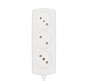 Удлинитель бытовой 3 гнезда 3м 2х 0,75мм2 б/з  белый PROconnect STANDARD
