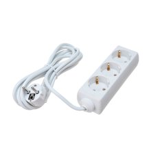 Удлинитель УН03  3 гнезда 3 метра с заземлением ПВС 3х0,75 мм2  10А/250В Народный