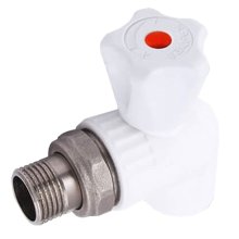 Кран шаровый PPR для радиатора угловой 20х1/2 Aquapipe 03640