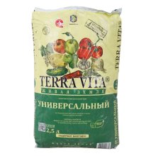 Грунт 2,5 л. универсальный Цветочный Живая Земля TERRA VITA