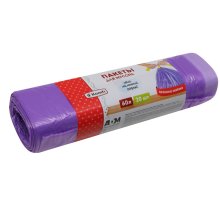 Мешки для мусора  60 л. Кomfi/20 11мкм с завязками 20 шт. в рулоне (ПНД)