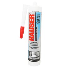 Герметик силиконовый санитартный 260 мл.  (беcцветный) HAUSER SANI СH