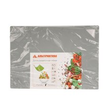 Доска раздел 352х252х2 мм. гибкая (серый) (М8449)