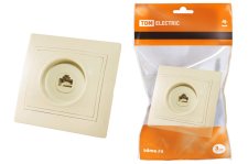 Розетка компьютерная RJ45  слоновая кость Таймыр TDM