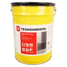 Мастика 20 кг. битумная гидроизоляционная ТЕХНОНИКОЛЬ №24 (МГТН) ведро