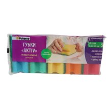 Губки для посуды 65*85*40 мм. с вырезами 5 шт. AKTIV PATERRA)