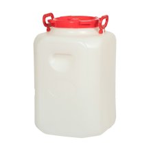 Бочка пластиковая 40 л. пищевая Дачная квадратная белая