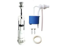 Арматура Псков боковая подводка хромированная кнопка