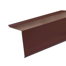 Планка торцевая Шинглас Polyester коричневая RAL 8017 (2000x100 мм.)