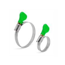 Хомут червячный бабочка КС-В 16-27 мм. оцинкованный (100 шт.)