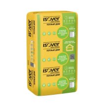 Утеплитель ИЗОВЕР Теплый Дом Плита-100*610*1170/Е плотность 14-15 (5 м2/0,5 м3/7 шт.)