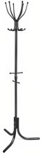 Вешалка напольная Комфорт (1800*700*700 мм.) 6 крючков (черный)