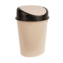 Контейнер для мусора 8л овальный (бежевый) (М1550)