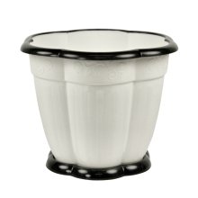 Горшок для цветов  Восторг 3 л. с поддоном (белый) (М1235)