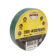 Изолента пвх 15 мм.*20 м. зеленая AVIORA