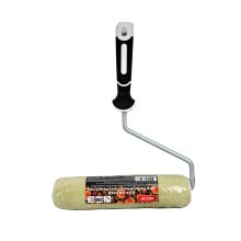 Валик в сборе 42*240 мм. полиакриловый зеленый ворс 18 мм. 2К ручка 8 мм. Black White DECOR