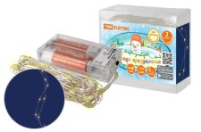 Гирлянда светодиодная Роса20 2м, 20LED, 3000К, 2хАА TDM