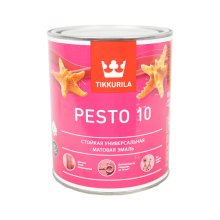 Эмаль алкидная 0,9л база С матовая TIKKURILA EURO PESTO 10