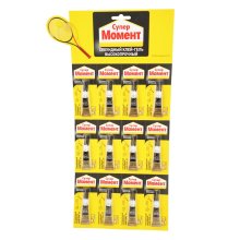 Клей "Супер Момент Высокопрочный" 3 г. (на мульти-карте 12 шт.)