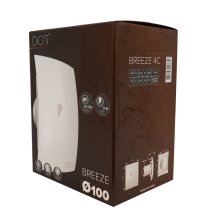 Вентилятор 100 БРИЗ 4C ЭРА ДИСИТИ (белый) на шарикоподшипниках