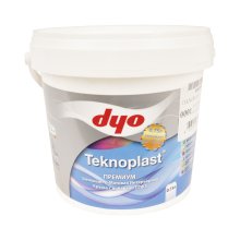 Краска акриловая интерьерная 0,75 л. шелковисто-матовая TEKNOPLAST антибактериальная с добавлением тефлона (разбавление до 10%) DYO