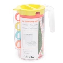 Набор Турист (кувшин и 4кружки) (М6523)