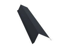 Планка торцевая Шинглас Polyester темно-серая  RAL 7024 (2000x100 мм.)