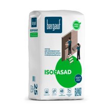 Клей для крепления плит и минеральной ваты 25 кг. BERGAUF ISOFASAD