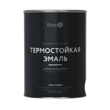 Эмаль термостойкая 400ºС 0,8 кг. серый кремнеорг Elcon Max Therm