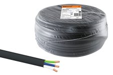 НАРЕЗКА Кабель ВВГ-П нг А-LS 3х2,5 ок N-0,66 ГОСТ (100м) TDM
