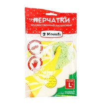 Перчатки резиновые латексные L