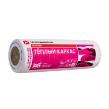 Утеплитель ТН ТЁПЛЫЙ КАРКАС 37 PN (ролик) 6000-1220-100 мм. (7,320 м2, 0,732 м3, 15,75 кг/м3 1 шт.)