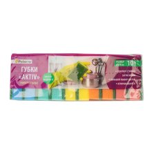Губки для посуды 60*90 мм. 10 шт. maxi AKTIV PATERRA