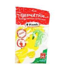 Перчатки резиновые латексные M