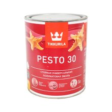 Эмаль алкидная  0,9л база С полуматовая TIKKIVALA EURO PESTO 30