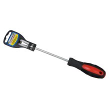 Отвертка шлицевая 6,0*150 мм. хромованадиевая сталь, двухкомпонентная ручка магнитный наконечник ПРОМИС