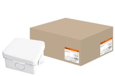 Распаячная коробка ОП 65х65х50 мм. крышка IP54 4вх. TDM