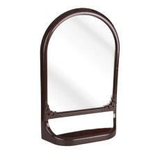 Зеркало с полкой 590*130 мм. (темно-коричневый) (М4517)