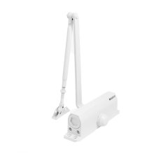 Доводчик дверной БУЛАТ ДД 100/A-W белый (40-120 кг.) ULTIMATE морозостойкий