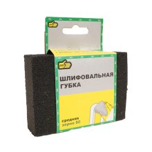 Губка шлифовальная 100*70*25 мм. водостойкая средняя S/C ПРОМИС